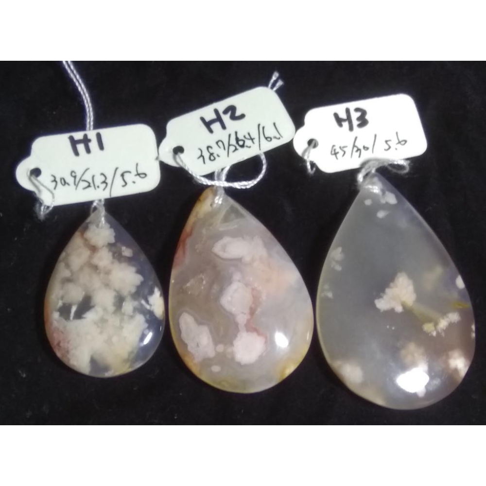 H組精品組天然水晶水滴櫻花瑪瑙吊墜墜子掛件項鍊珠寶寶石首飾飾品任選其一-細節圖8