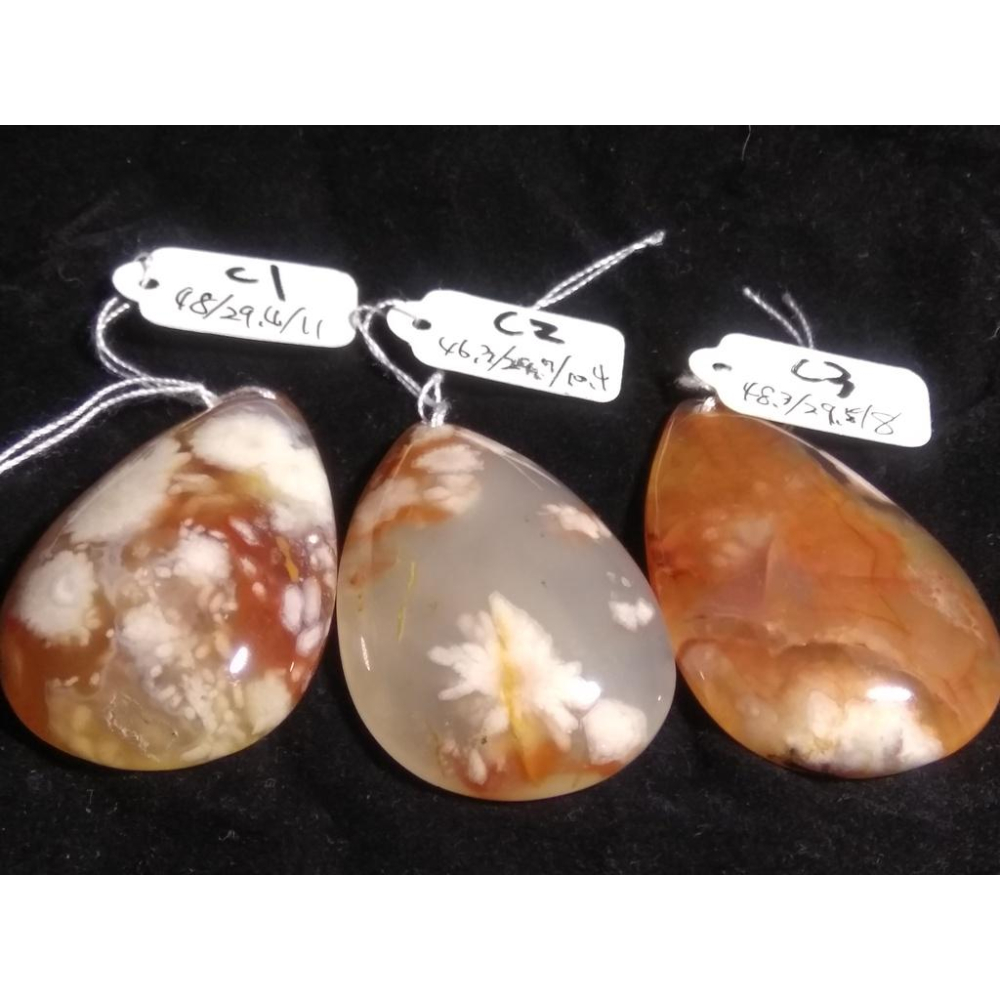 C組精品組天然水晶水滴櫻花瑪瑙吊墜墜子掛件項鍊珠寶寶石首飾飾品任選其一-細節圖4