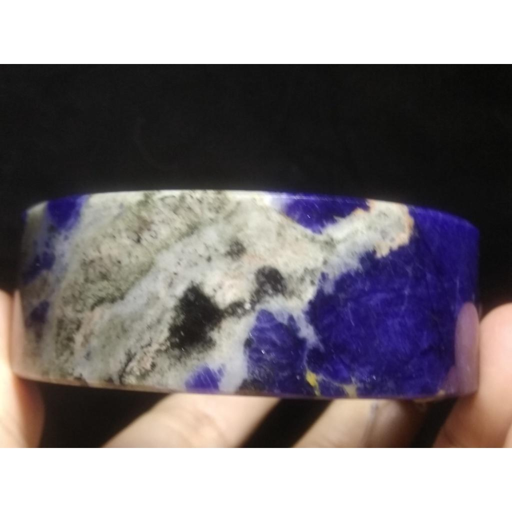 19圍天然寬版精品方鐲助睡眠超美紅藍紋路藍紋石藍紋玉手鐲玉鐲鐲子珠寶玉石首飾飾品-細節圖2