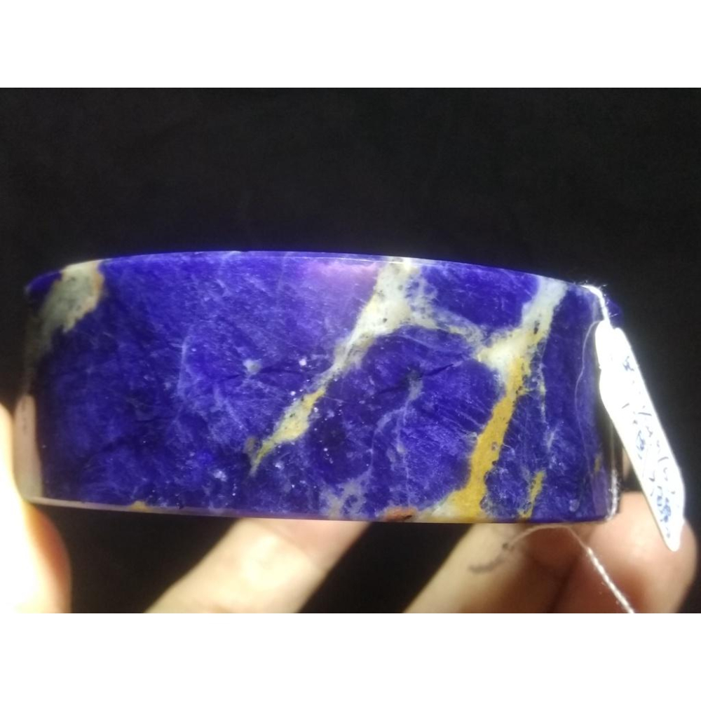 19圍天然寬版精品方鐲助睡眠超美紅藍紋路藍紋石藍紋玉手鐲玉鐲鐲子珠寶玉石首飾飾品-細節圖3