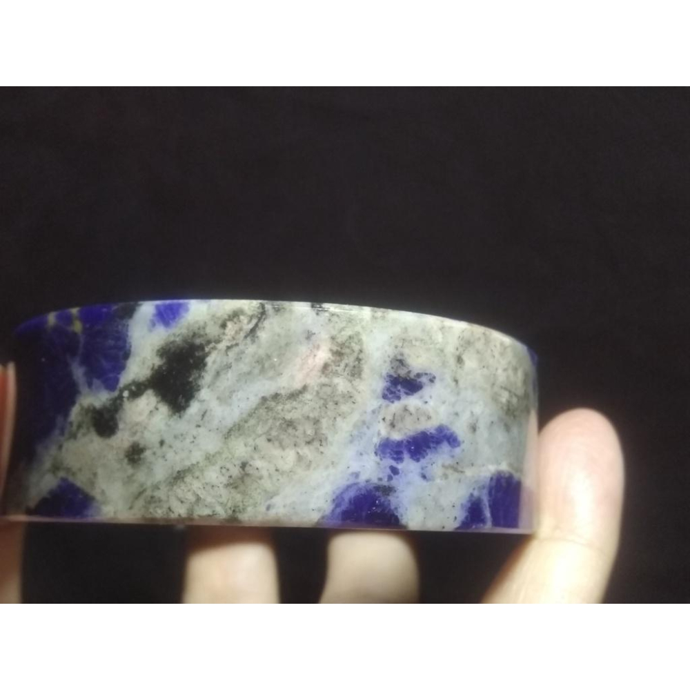 19圍天然寬版精品方鐲助睡眠超美紅藍紋路藍紋石藍紋玉手鐲玉鐲鐲子珠寶玉石首飾飾品-細節圖5