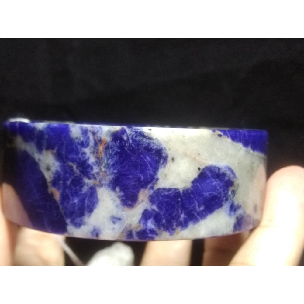 19圍天然寬版精品方鐲助睡眠超美紅藍紋路藍紋石藍紋玉手鐲玉鐲鐲子珠寶玉石首飾飾品-細節圖9