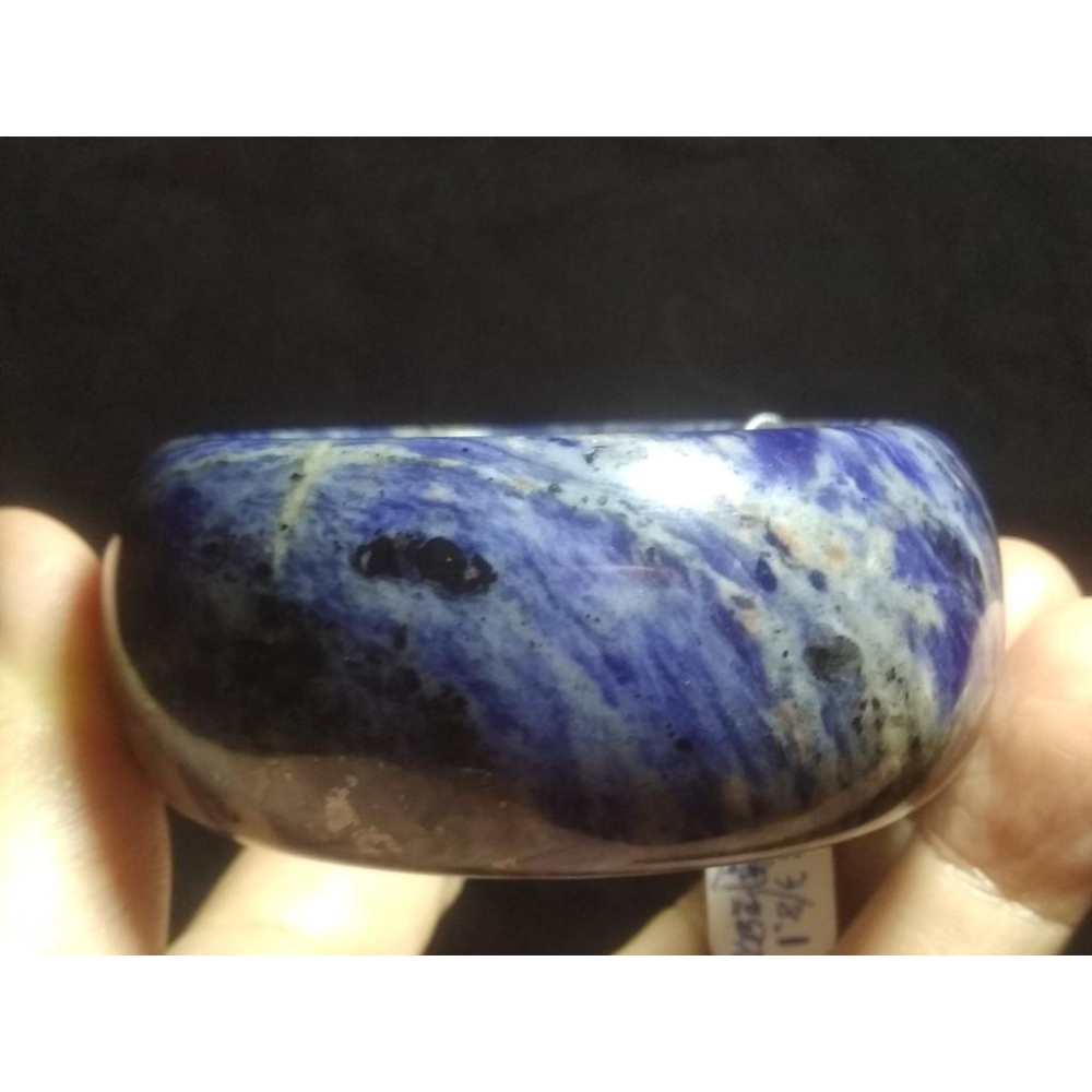 17.6圍天然寬版福鐲助睡眠超美紅藍紋路藍紋石藍紋玉手鐲玉鐲鐲子珠寶玉石首飾飾品-細節圖2