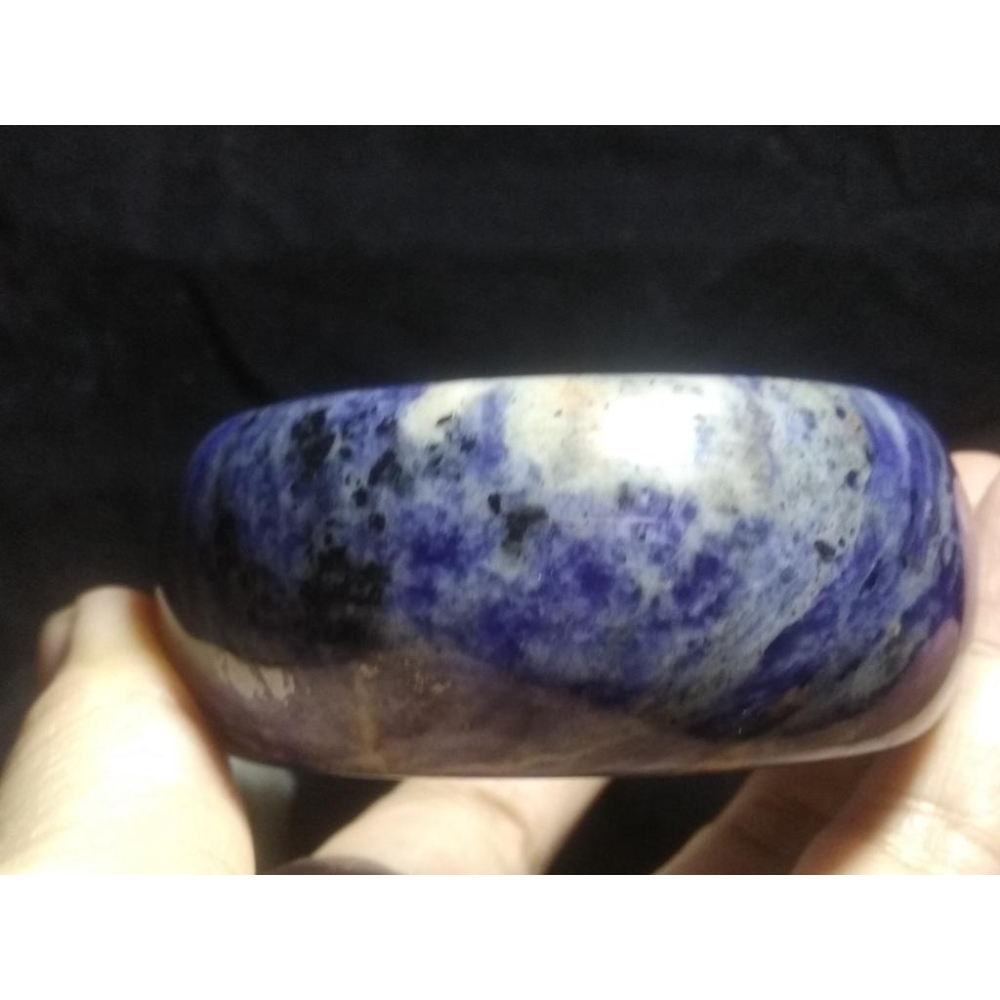 17.6圍天然寬版福鐲助睡眠超美紅藍紋路藍紋石藍紋玉手鐲玉鐲鐲子珠寶玉石首飾飾品-細節圖8