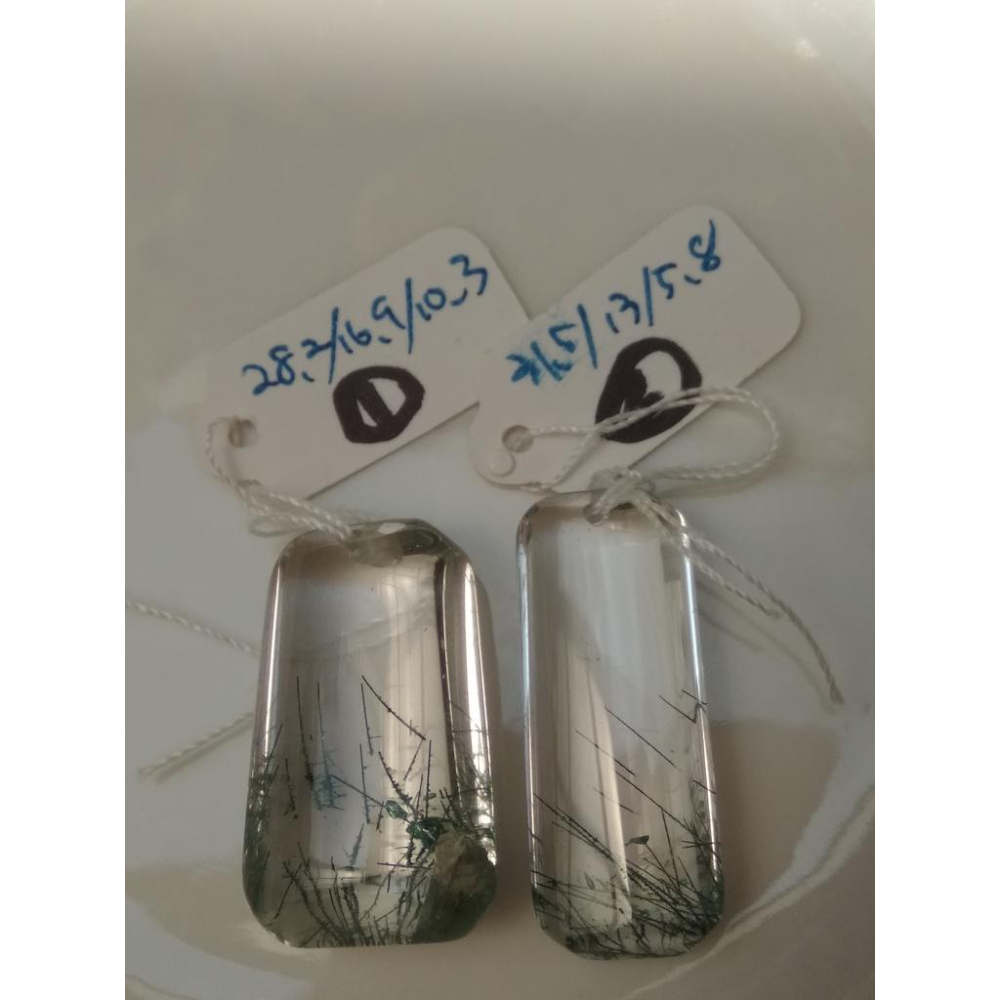 天然白水晶超透綠髮晶晶中晶幽靈吊墜掛墜墜子項鍊珠寶寶石玉石首飾飾品任選其一-細節圖4