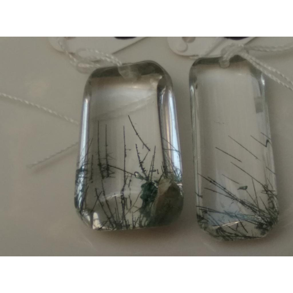 天然白水晶超透綠髮晶晶中晶幽靈吊墜掛墜墜子項鍊珠寶寶石玉石首飾飾品任選其一-細節圖5