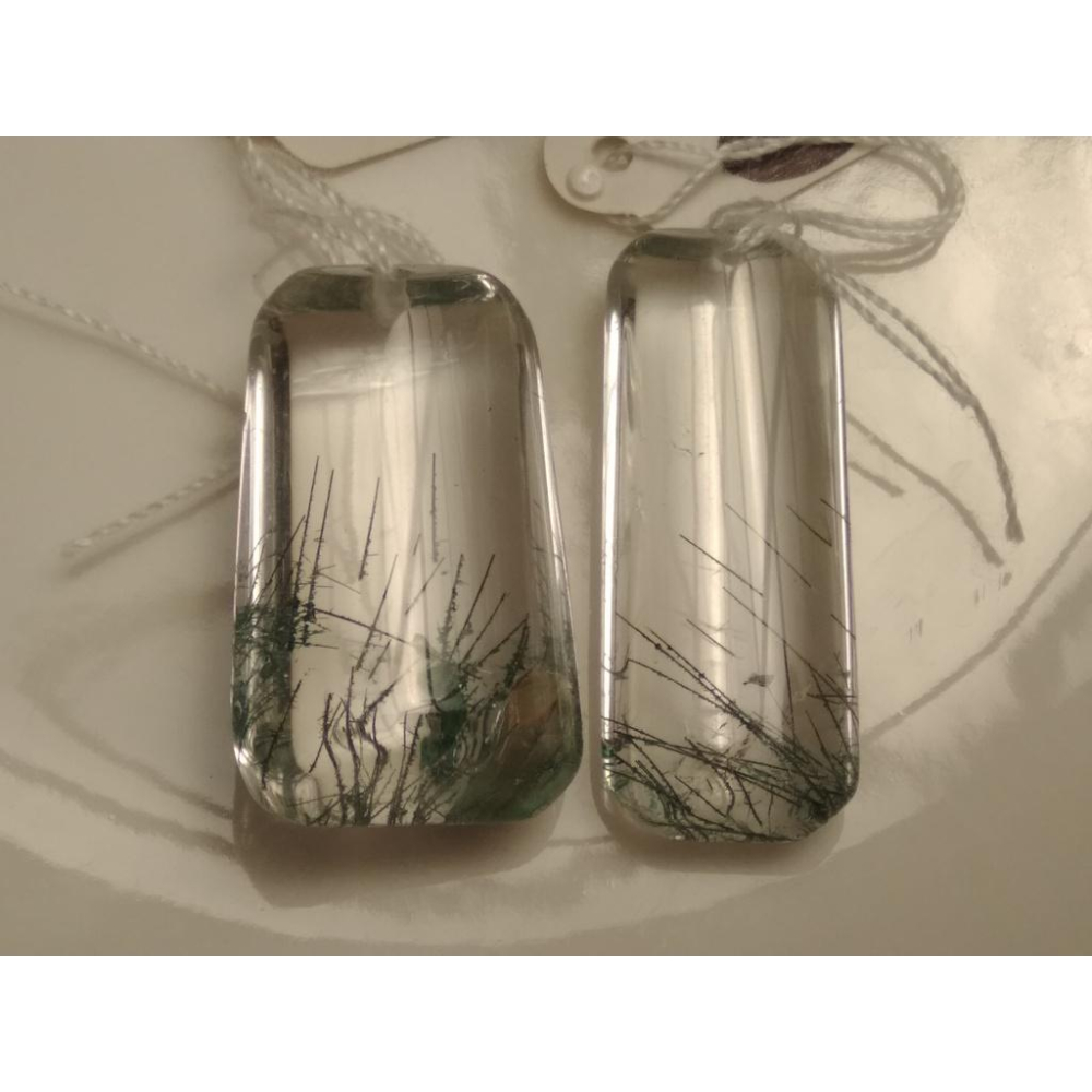 天然白水晶超透綠髮晶晶中晶幽靈吊墜掛墜墜子項鍊珠寶寶石玉石首飾飾品任選其一-細節圖6