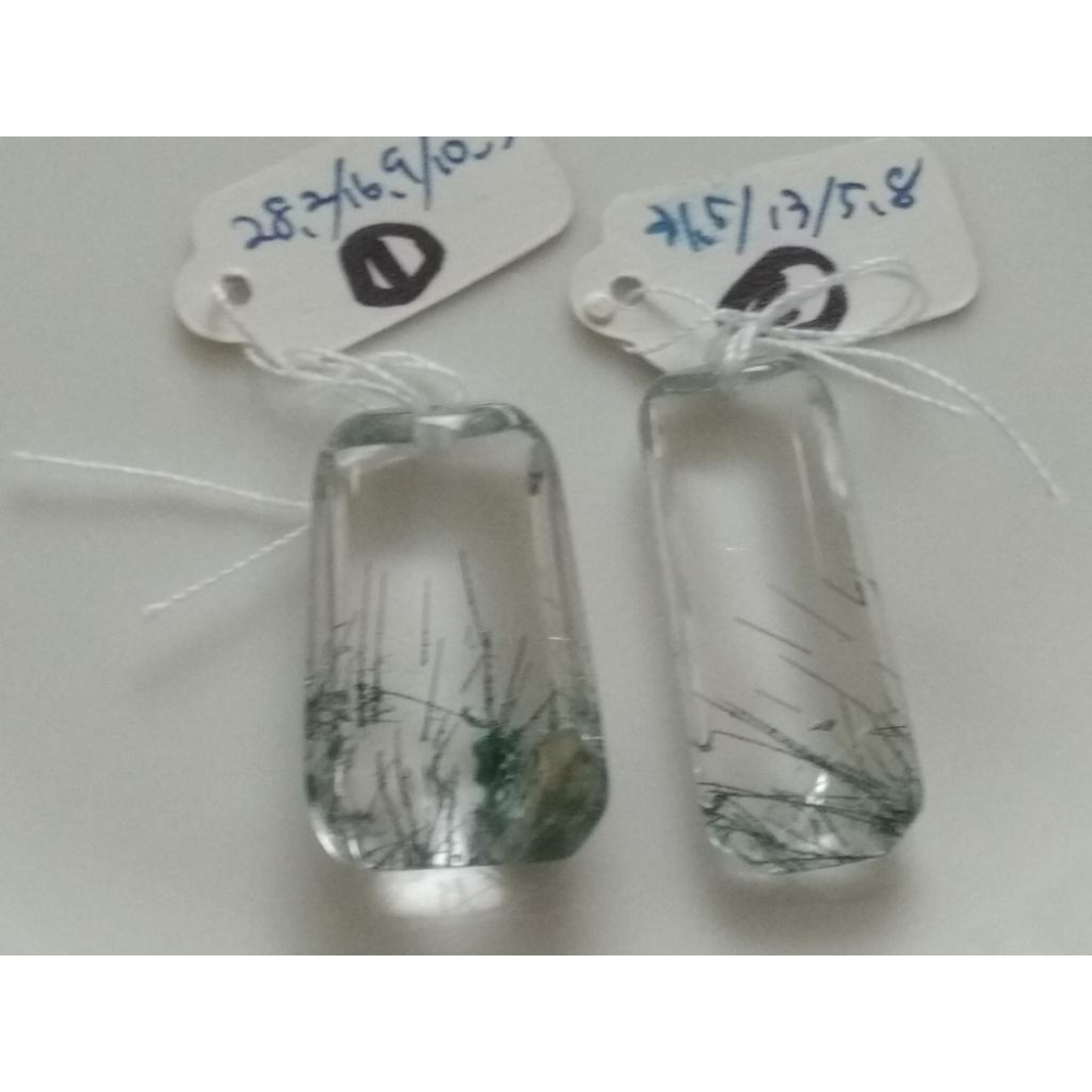 天然白水晶超透綠髮晶晶中晶幽靈吊墜掛墜墜子項鍊珠寶寶石玉石首飾飾品任選其一-細節圖7