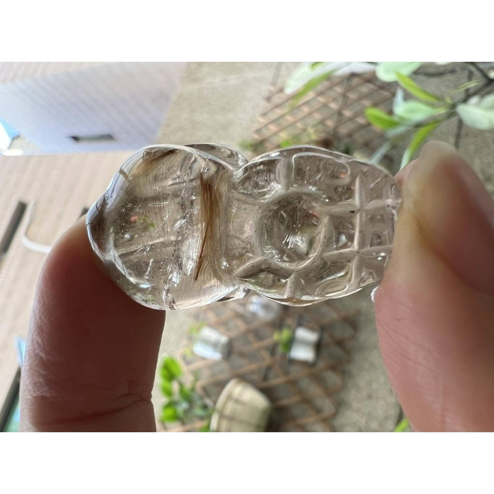 超美水晶透體雲母片紅髮晶鈦晶綠幽靈花幽靈貔貅掛墬吊墬墬子項鍊掛件珠寶寶石首飾飾品-細節圖7