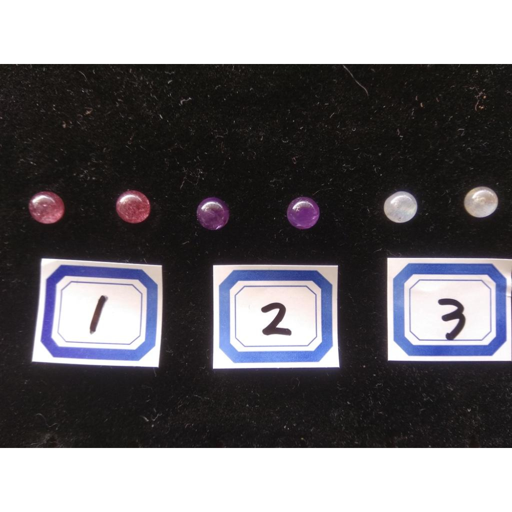 925銀原創銀鑲嵌天然水晶紅草莓晶紫水晶拉長石灰月光石耳釘耳鈎耳針耳環耳飾珠寶寶石首飾飾品-細節圖6