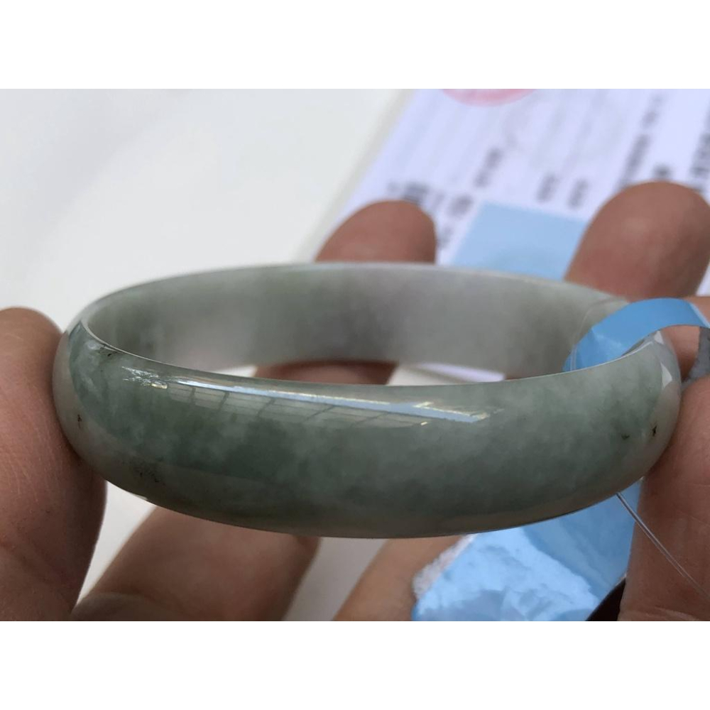 16.74圍帶證書天然玉石緬甸玉翡翠a貨冰糯種飄花手鐲手環薄款平安鐲玉鐲寶寶兒童鐲子珠寶寶石首飾飾品-細節圖9