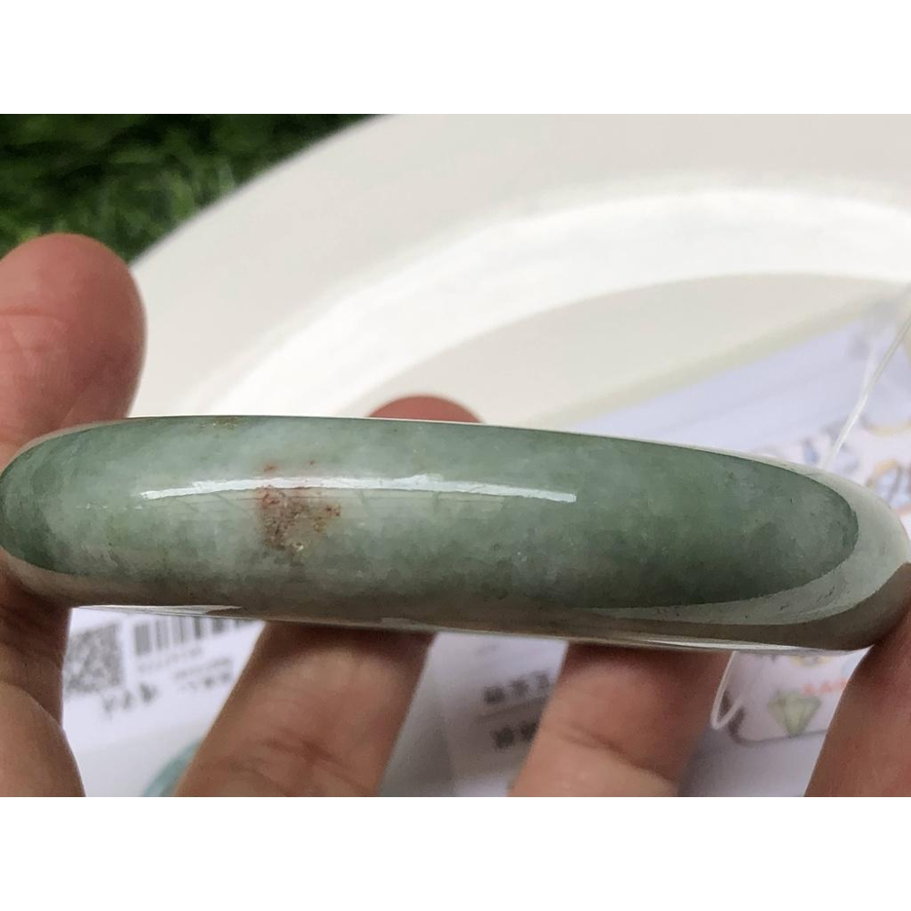 18.4圍附證書天然玉石翡翠a貨緬甸玉硬玉滿綠飄紅翡手鐲玉鐲鐲子手環首飾飾品福鐲平安鐲-細節圖5