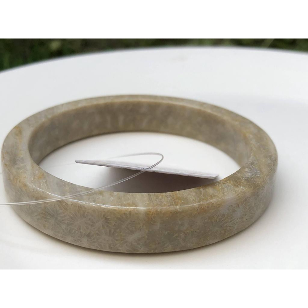 18.14圍天然玉石珊瑚玉菊花石手鐲玉鐲鐲子手環方鐲款公主鐲珠寶玉石首飾飾品-細節圖2