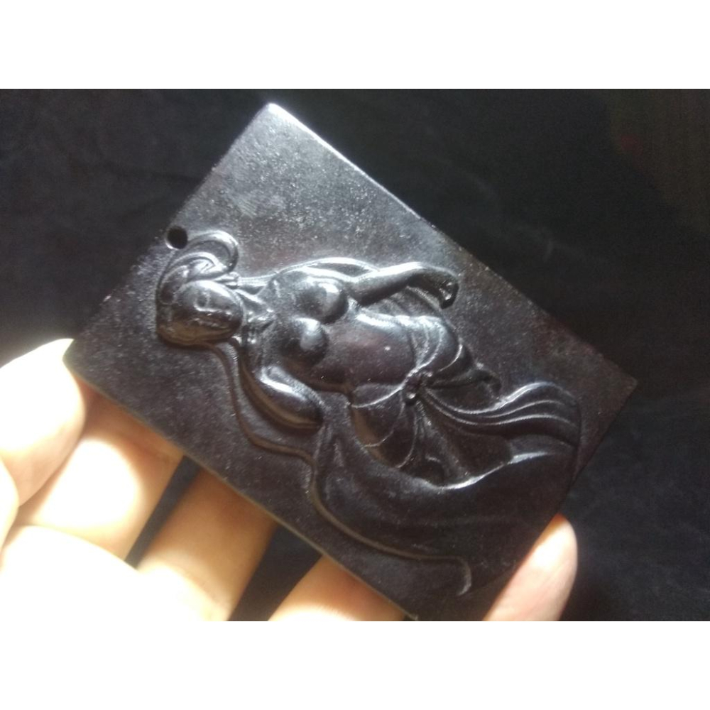 紅山文化隕石隕鐵西藏收珍寶級文玩赤裸美女手把件把玩件新疆墨玉超大件80*54.5*12.4mm-細節圖7