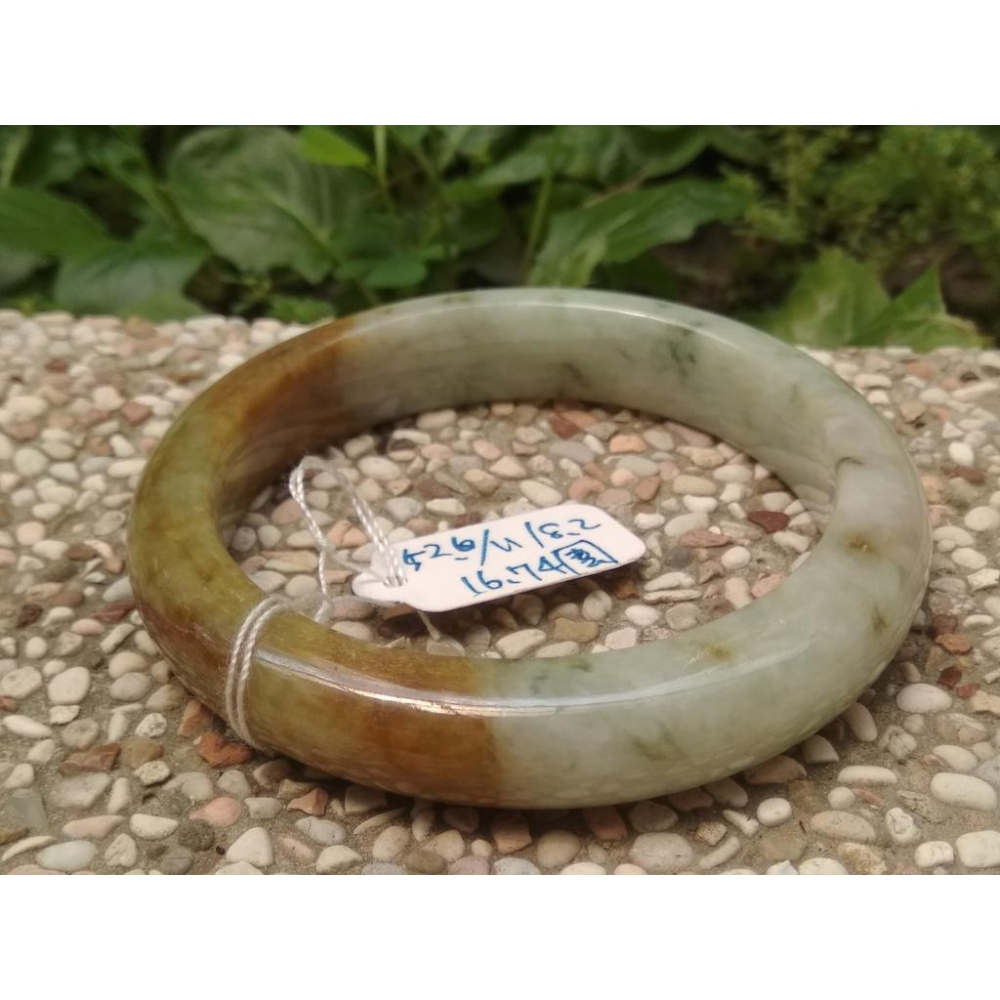 16.74圍天然玉石翡翠a貨緬甸玉硬玉飄花冰種紅翡黃翡手鐲玉鐲鐲子手環福鐲平安鐲珠寶玉石首飾飾品-細節圖4