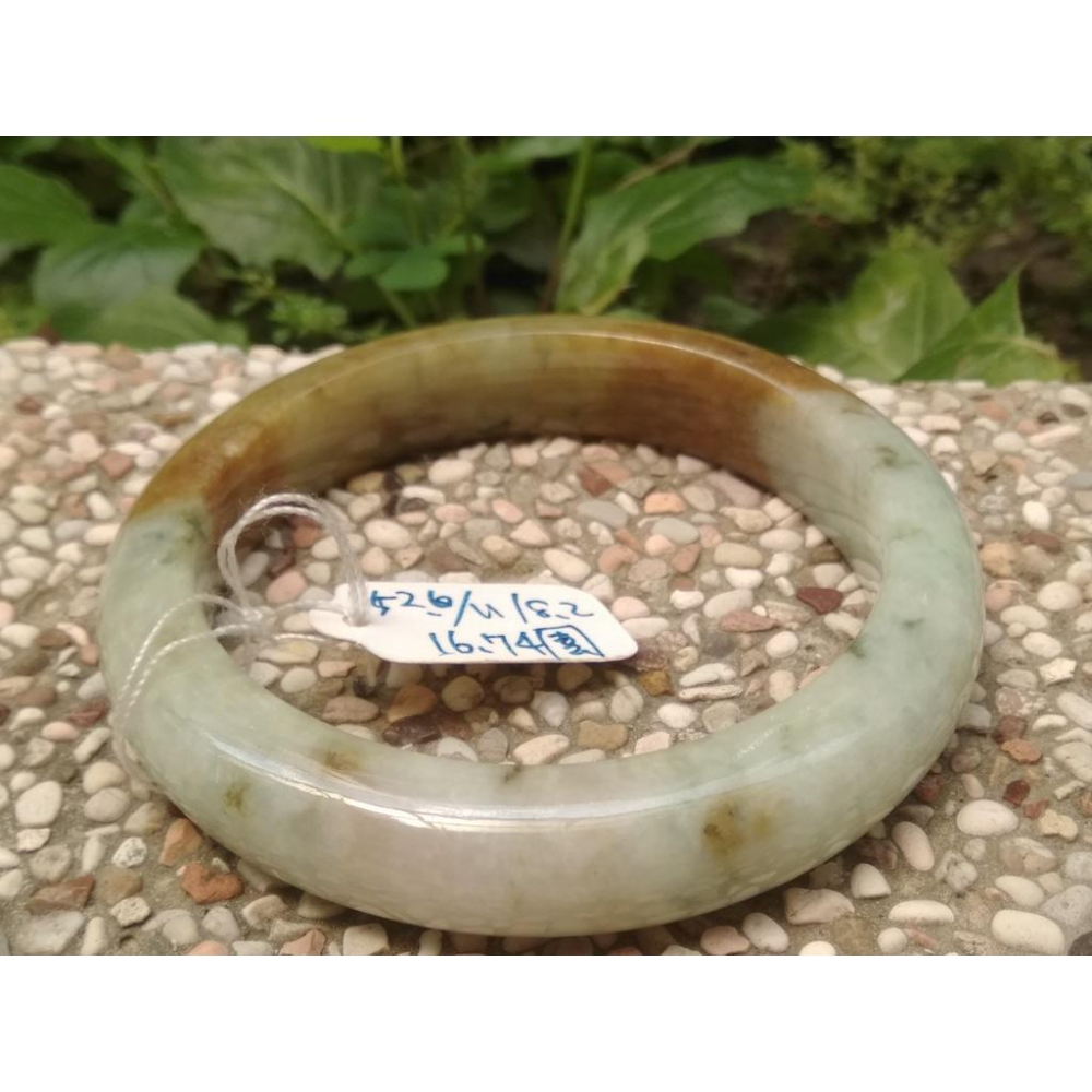 16.74圍天然玉石翡翠a貨緬甸玉硬玉飄花冰種紅翡黃翡手鐲玉鐲鐲子手環福鐲平安鐲珠寶玉石首飾飾品-細節圖5