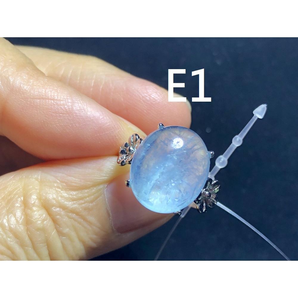 E組天然海水藍寶海藍寶石戒指五行補水活圍內徑可調925銀男戒女戒珠寶首飾彩色寶石首飾飾品-細節圖6