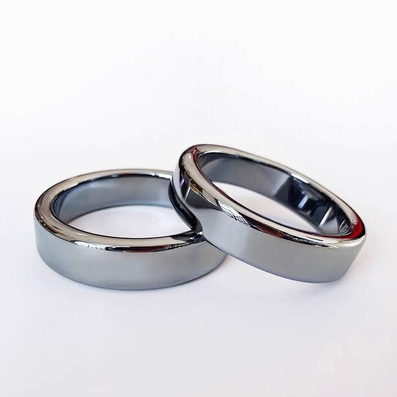 19.48圍真品天然鈦赫茲手鐲手鐲手環圓扁平鐲子方鐲首飾飾品太赫茲能量石日本磁石女款多晶矽美容-細節圖2