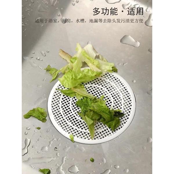 日本進口毛髮過濾網浴室衛生間地漏廚房垃圾網兜下水道防堵塞神器可裁減-細節圖7