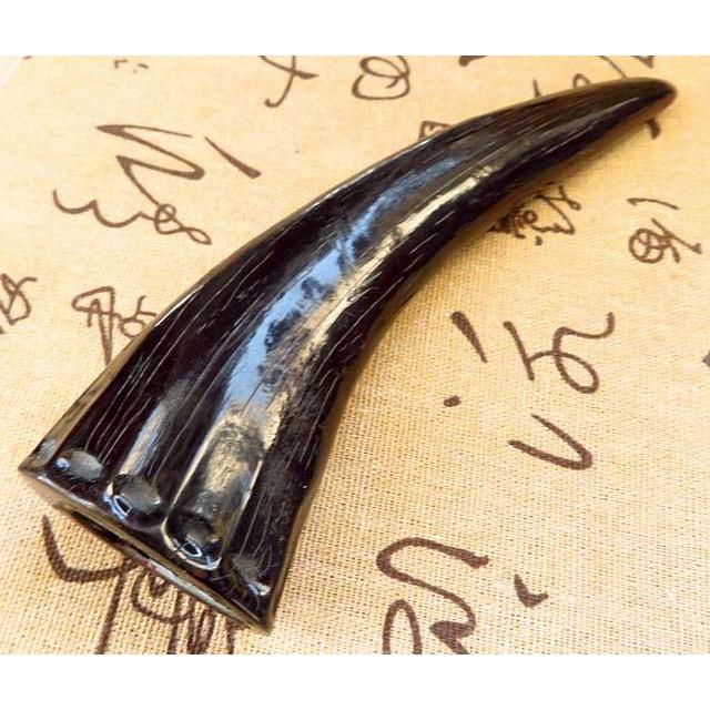 天然做工精細*超美*極具特別*極美AAA級17cm牛角擺件123g礦物標本家居擺件觀賞收藏-細節圖3