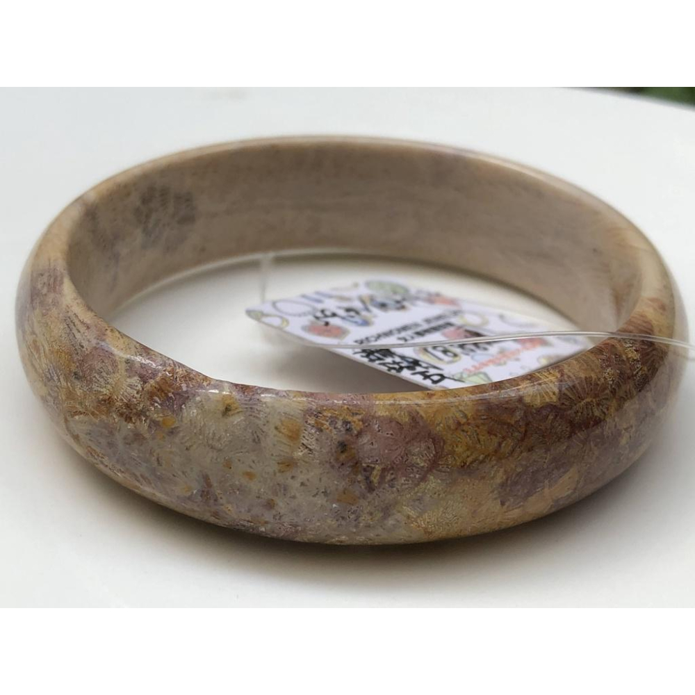 18.88圍天然玉石骨骼花珊瑚玉菊花石手鐲玉鐲鐲子手環福鐲平安鐲珠寶玉石首飾飾品-細節圖2