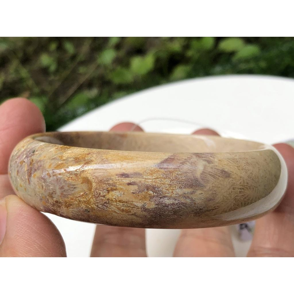 18.88圍天然玉石骨骼花珊瑚玉菊花石手鐲玉鐲鐲子手環福鐲平安鐲珠寶玉石首飾飾品-細節圖6