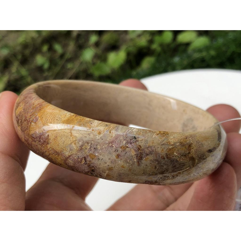 18.88圍天然玉石骨骼花珊瑚玉菊花石手鐲玉鐲鐲子手環福鐲平安鐲珠寶玉石首飾飾品-細節圖7