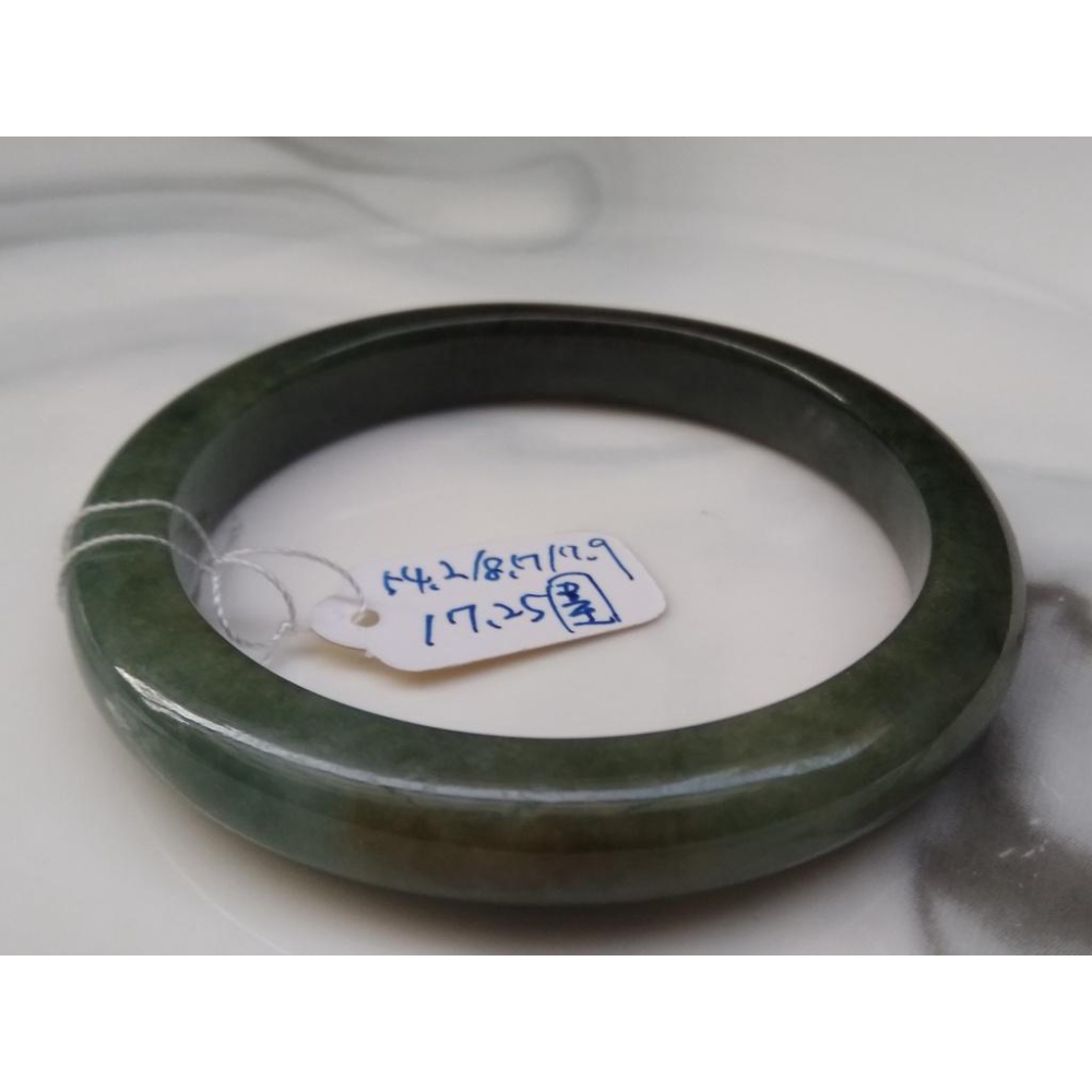 17.25圍天然玉石翡翠a貨緬甸玉硬玉藍水油青種手鐲玉鐲鐲子手環福鐲平安鐲珠寶玉石首飾飾品-細節圖4