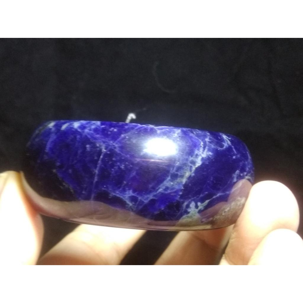 16.11圍天然寬版福鐲助睡眠超美紅藍紋路藍紋石藍紋玉手鐲玉鐲鐲子珠寶玉石首飾飾品-細節圖3