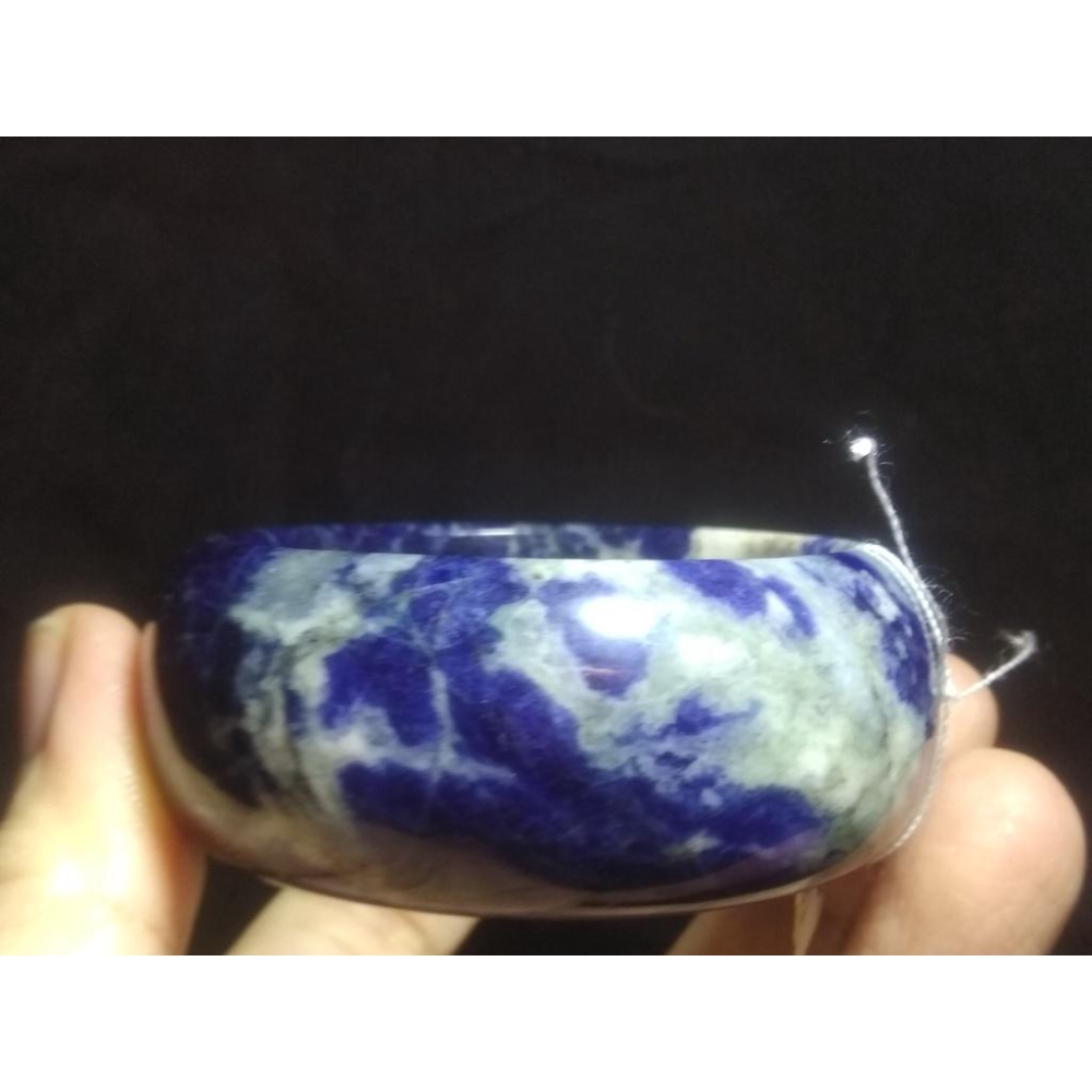 16.11圍天然寬版福鐲助睡眠超美紅藍紋路藍紋石藍紋玉手鐲玉鐲鐲子珠寶玉石首飾飾品-細節圖5