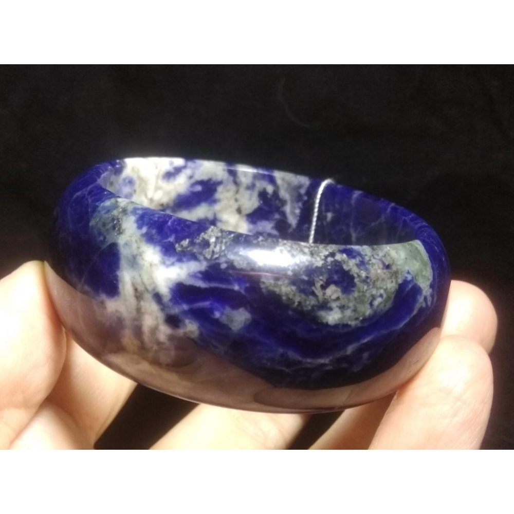 16.11圍天然寬版福鐲助睡眠超美紅藍紋路藍紋石藍紋玉手鐲玉鐲鐲子珠寶玉石首飾飾品-細節圖9