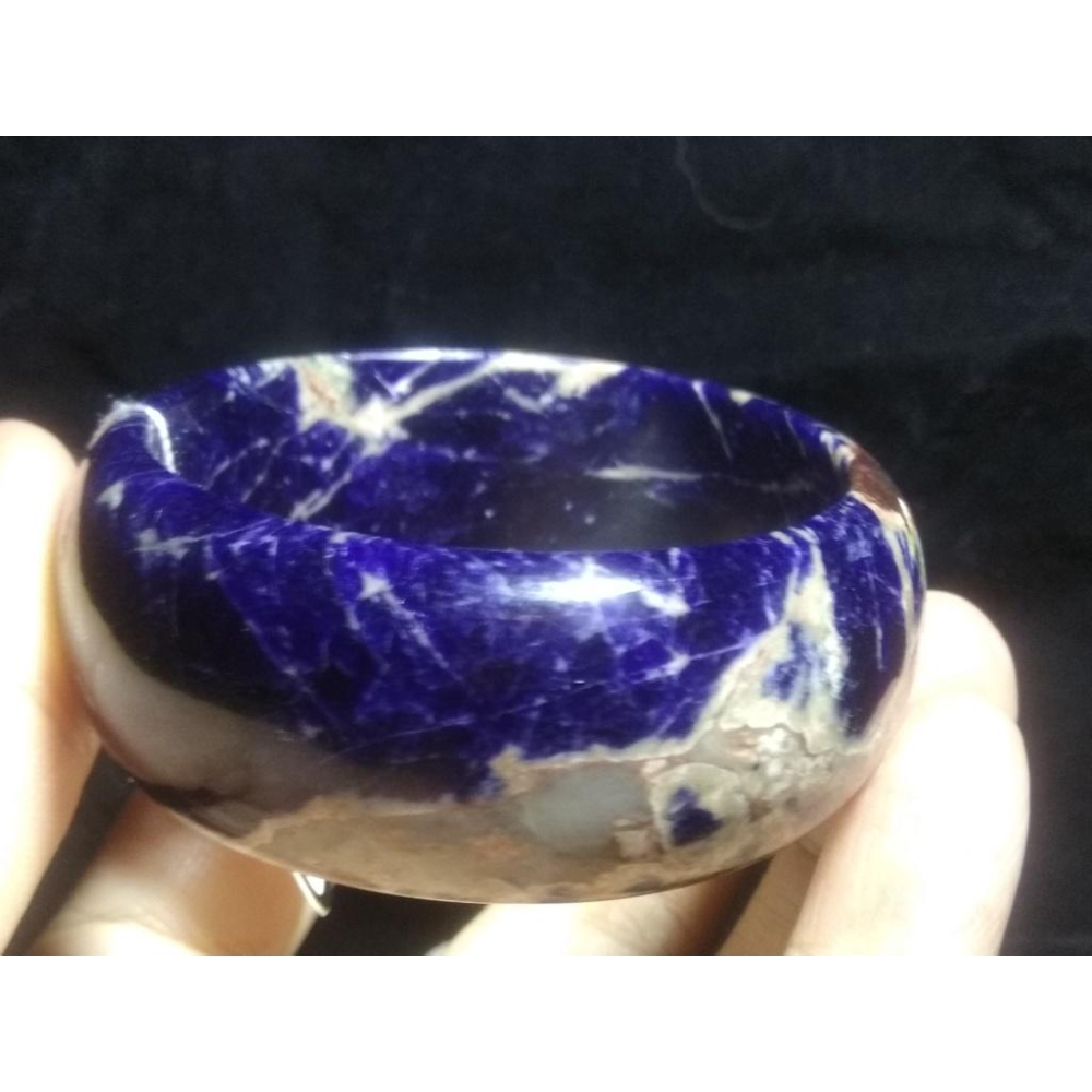 16.65圍天然寬版福鐲助睡眠超美紅藍紋路藍紋石藍紋玉手鐲玉鐲鐲子珠寶玉石首飾飾品-細節圖8
