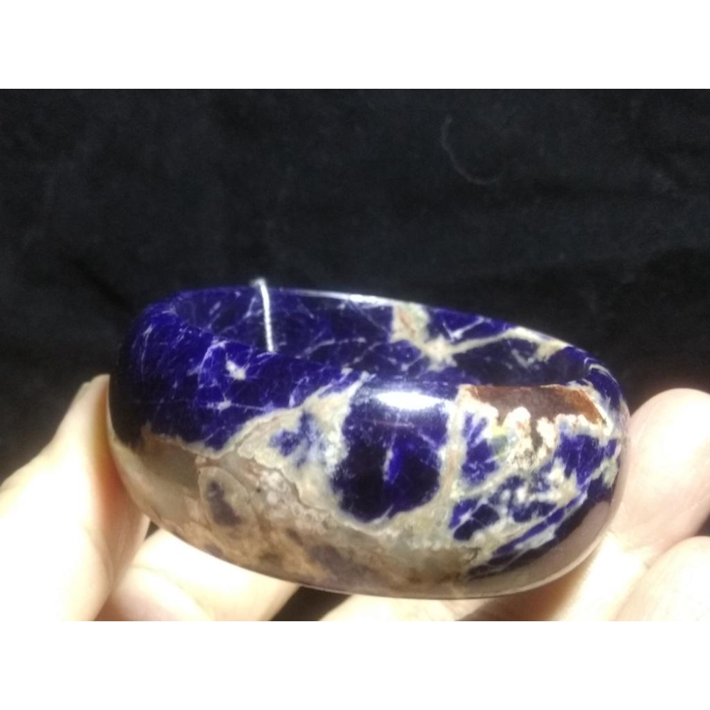 16.65圍天然寬版福鐲助睡眠超美紅藍紋路藍紋石藍紋玉手鐲玉鐲鐲子珠寶玉石首飾飾品-細節圖9