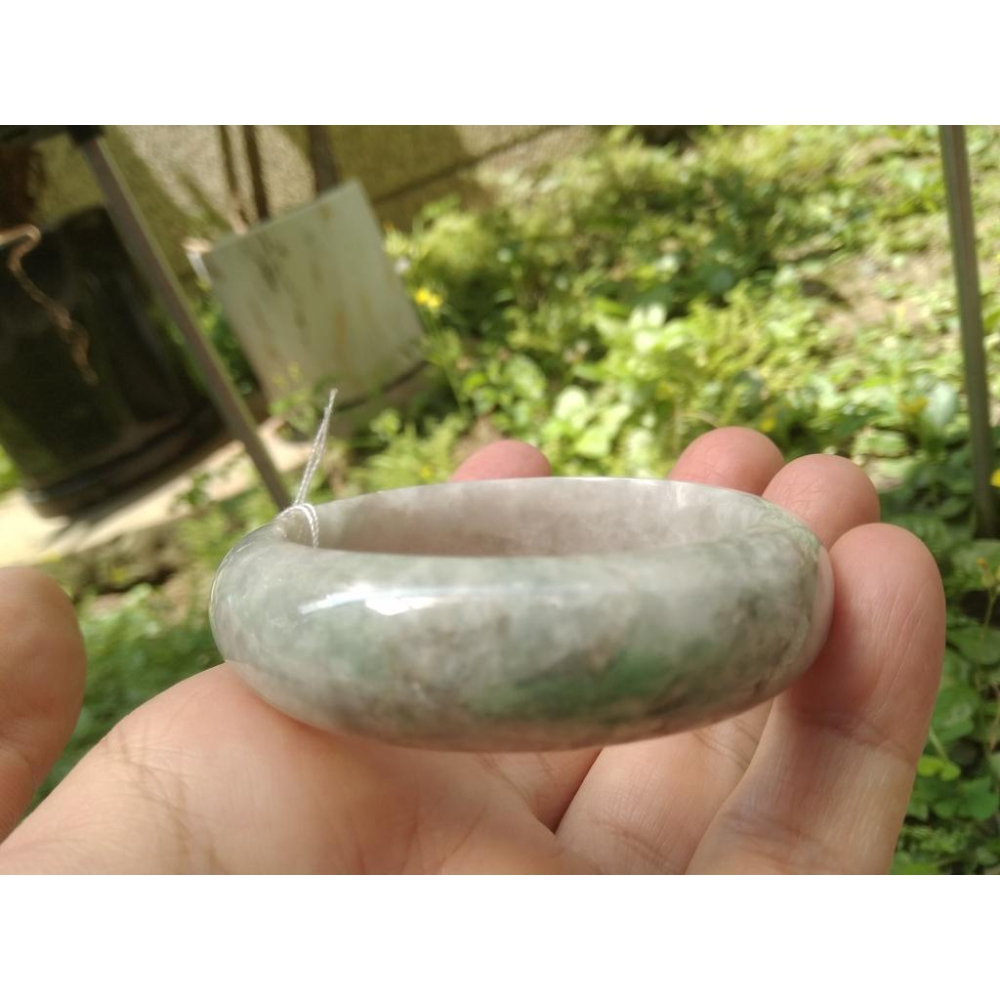 16.27圍天然玉石翡翠a貨緬甸玉硬玉糯種春帶彩正陽綠飄花手鐲玉鐲鐲子手環福鐲平安鐲珠寶玉石首飾飾品-細節圖9