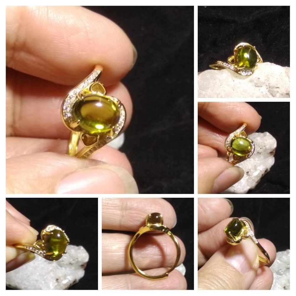 紅寶石橄欖石925銀戒指活圍珠寶首飾彩色寶石首飾飾品寶石彩寶-細節圖3