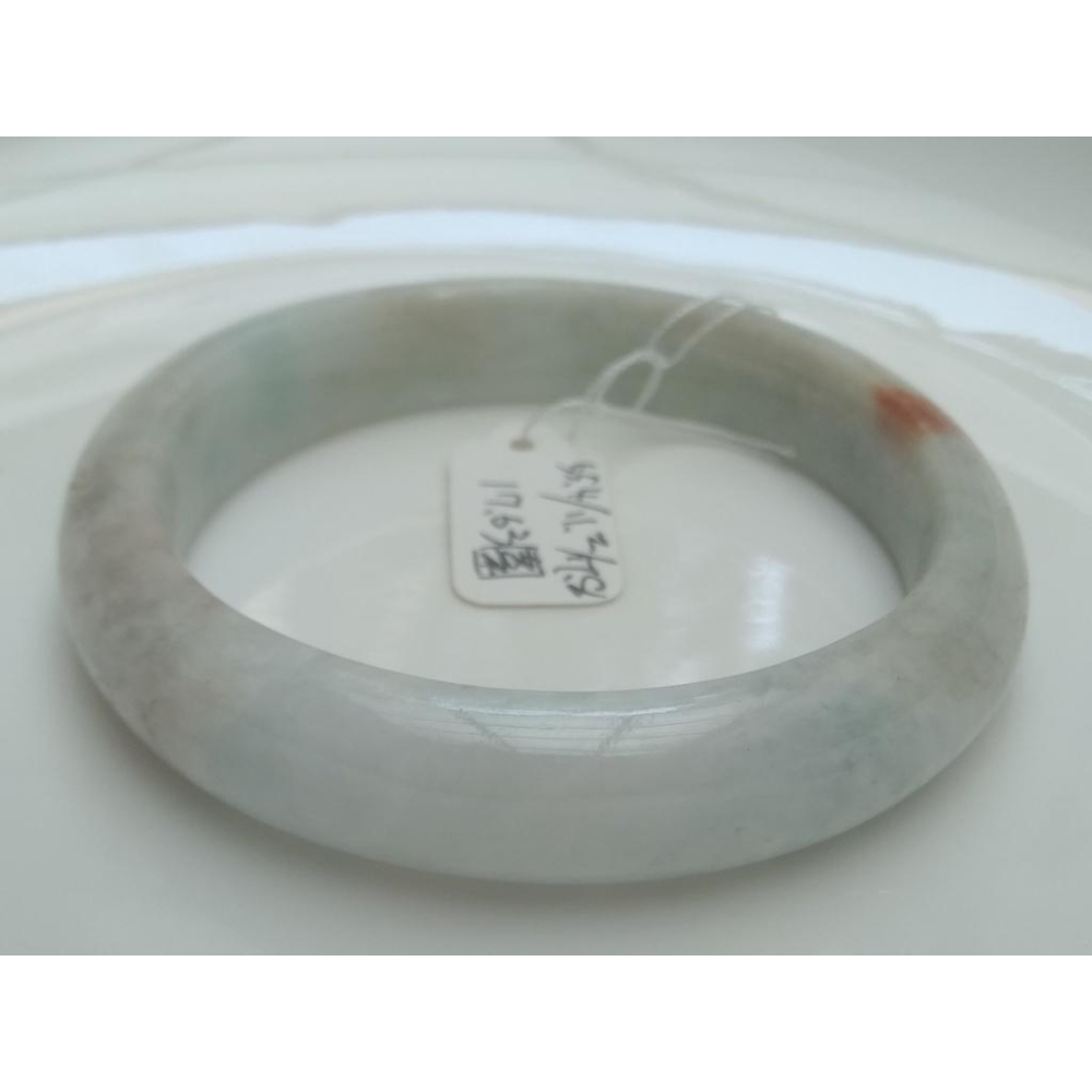 17.63天然玉石翡翠a貨緬甸玉硬玉糯種蘋果綠紅翡飄花手鐲玉鐲鐲子手環福鐲平安鐲珠寶玉石首飾飾品-細節圖4