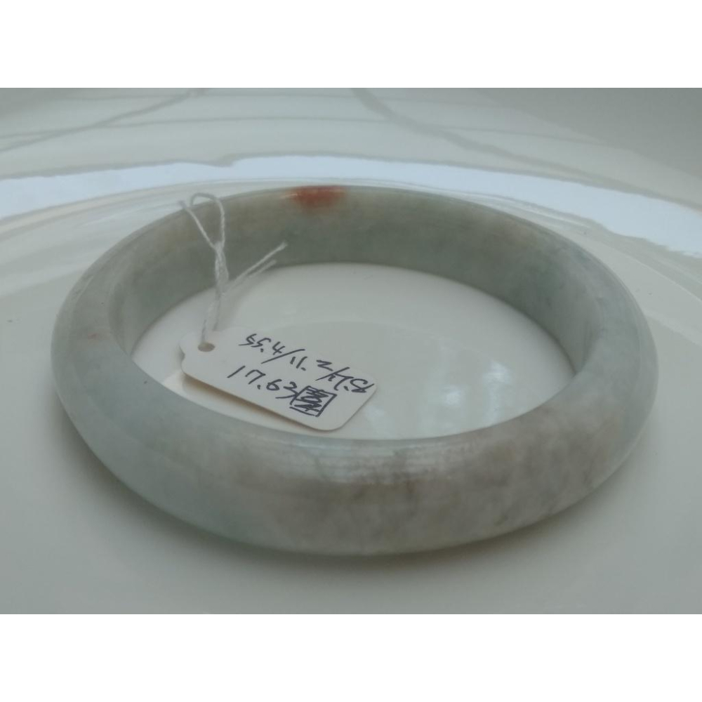 17.63天然玉石翡翠a貨緬甸玉硬玉糯種蘋果綠紅翡飄花手鐲玉鐲鐲子手環福鐲平安鐲珠寶玉石首飾飾品-細節圖5