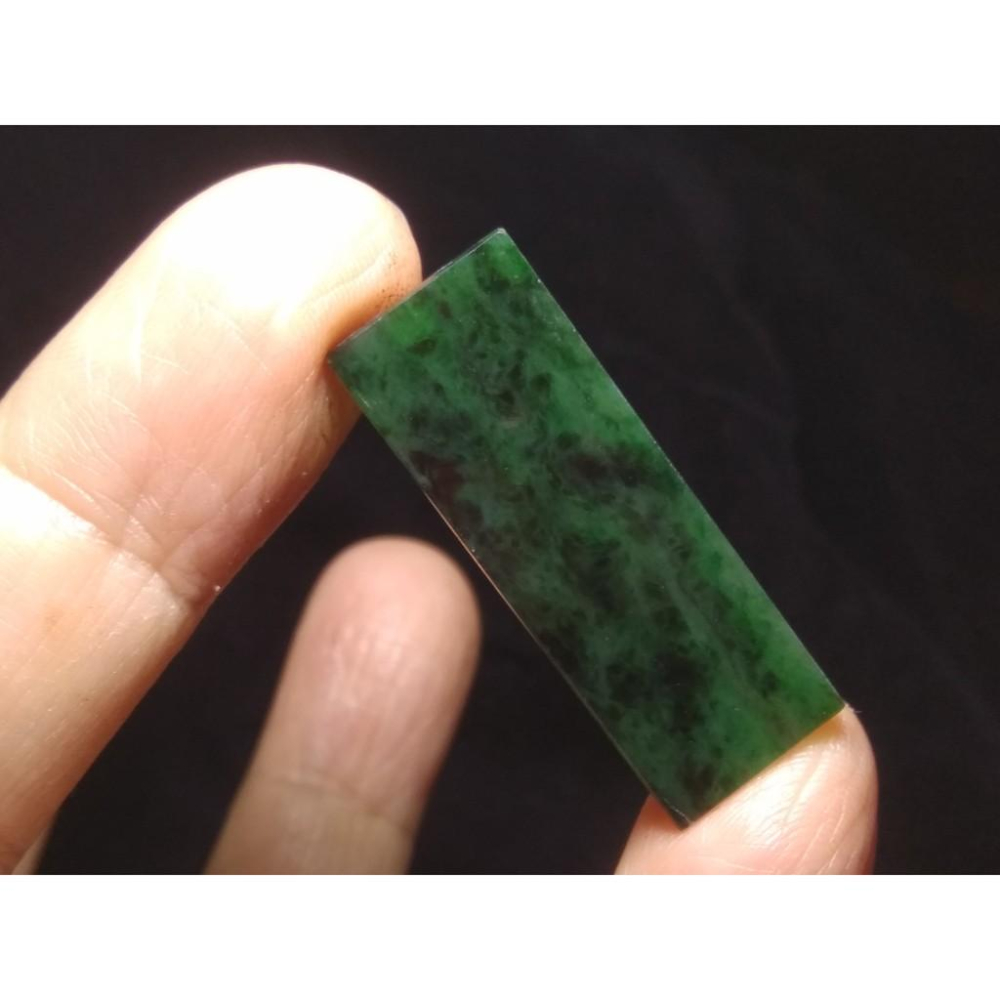 天然緬甸玉A貨翡翠滿辣綠花青種鑲嵌件無事牌墬子吊墬玉墬掛件珠寶玉石首飾飾品-細節圖7