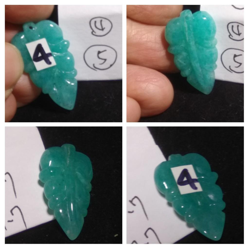 超冰透葉子天河石樹葉金枝玉葉吊墜掛墬項墬墬子項鍊掛件玉珮項鍊水晶天然亞馬遜石水晶珠寶玉石寶石首飾飾品-細節圖7