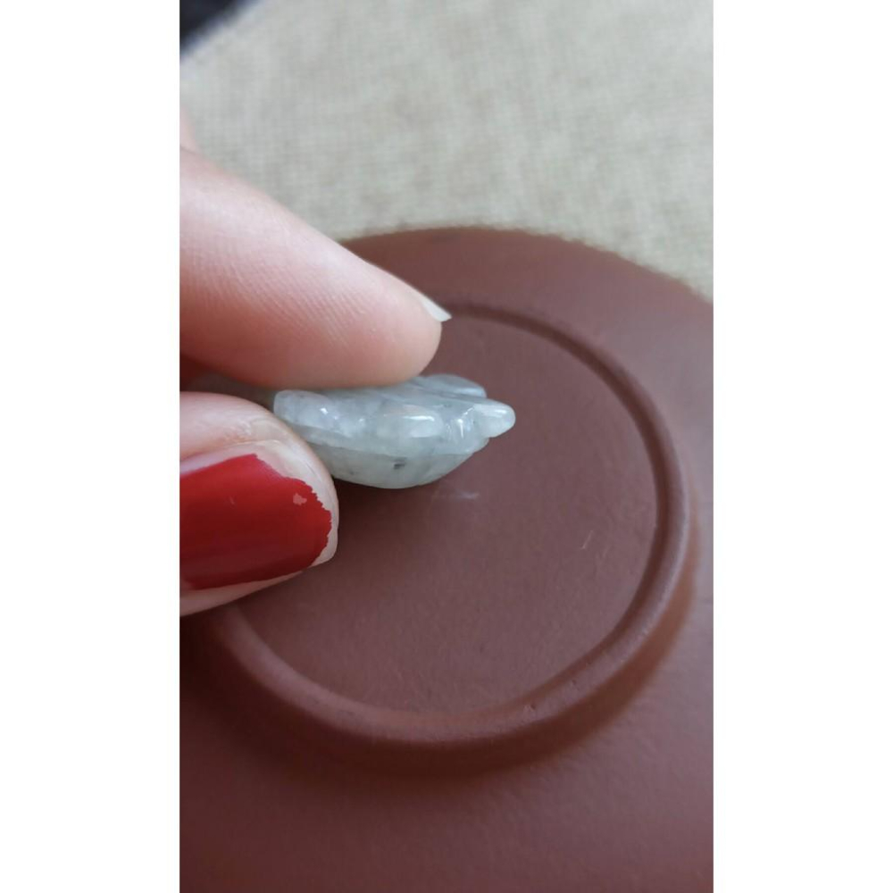 天然玉石翡翠A貨緬甸玉硬玉冰潤烏雞底小烏龜墜子掛件吊墜項鍊長壽29.1*18.2*7.3mm珠寶寶石首飾飾品-細節圖6