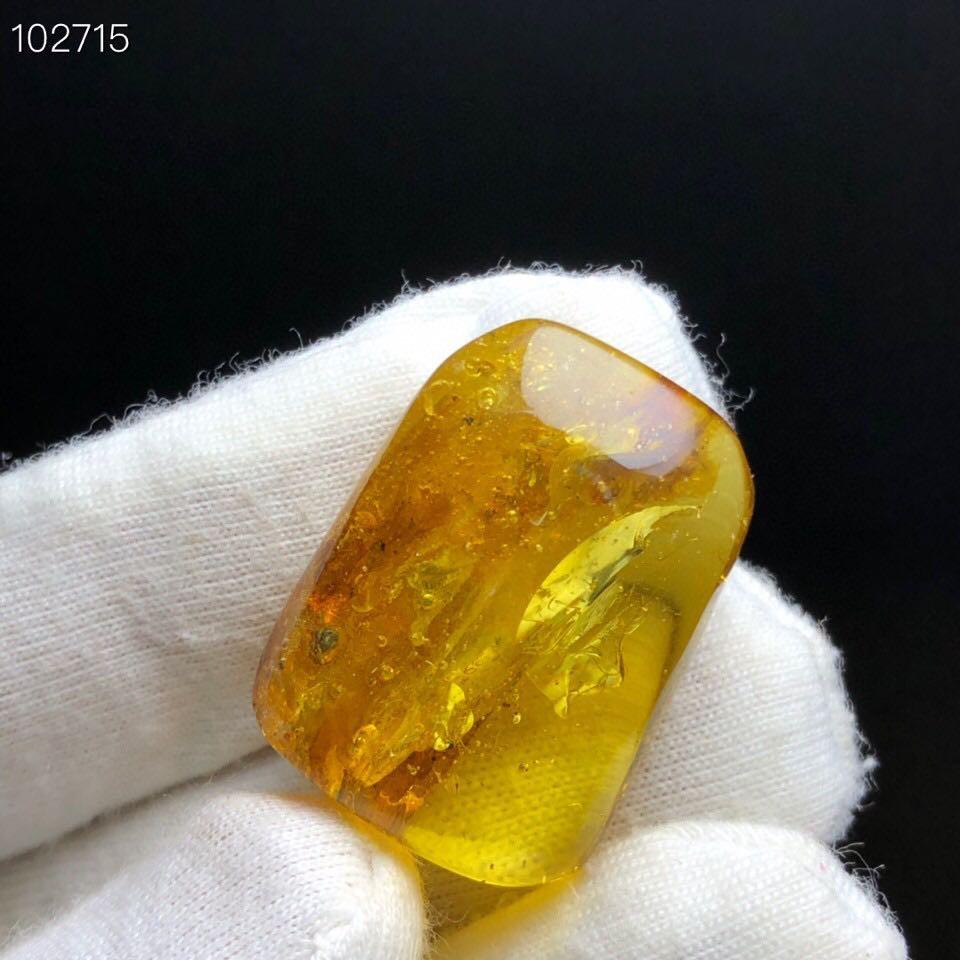 天然珠寶寶石首飾飾品蜜蠟琥珀吊墜墜子項鍊3.5g/26.2/19.5/9.4mm背有瑕疵-細節圖2