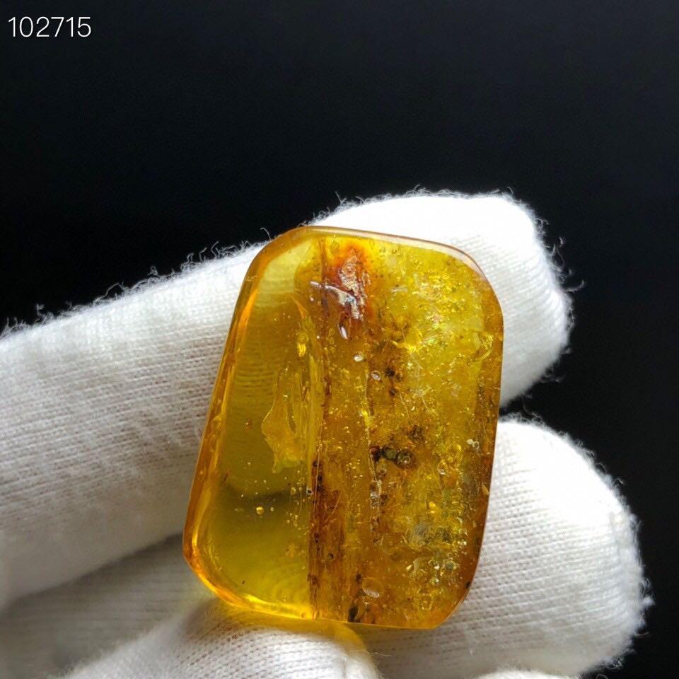 天然珠寶寶石首飾飾品蜜蠟琥珀吊墜墜子項鍊3.5g/26.2/19.5/9.4mm背有瑕疵-細節圖4