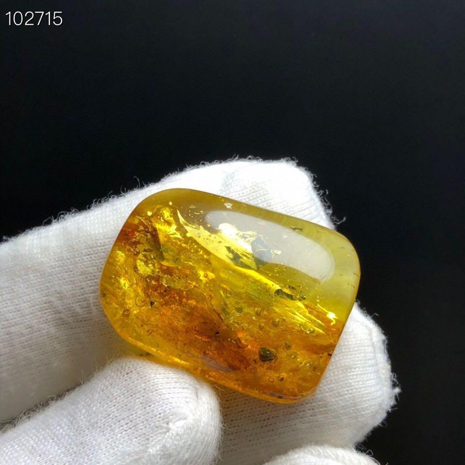 天然珠寶寶石首飾飾品蜜蠟琥珀吊墜墜子項鍊3.5g/26.2/19.5/9.4mm背有瑕疵-細節圖5