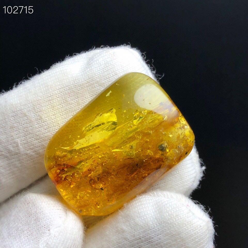 天然珠寶寶石首飾飾品蜜蠟琥珀吊墜墜子項鍊3.5g/26.2/19.5/9.4mm背有瑕疵-細節圖6