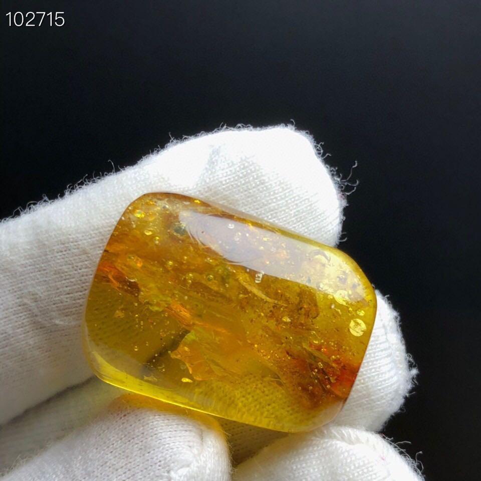 天然珠寶寶石首飾飾品蜜蠟琥珀吊墜墜子項鍊3.5g/26.2/19.5/9.4mm背有瑕疵-細節圖7