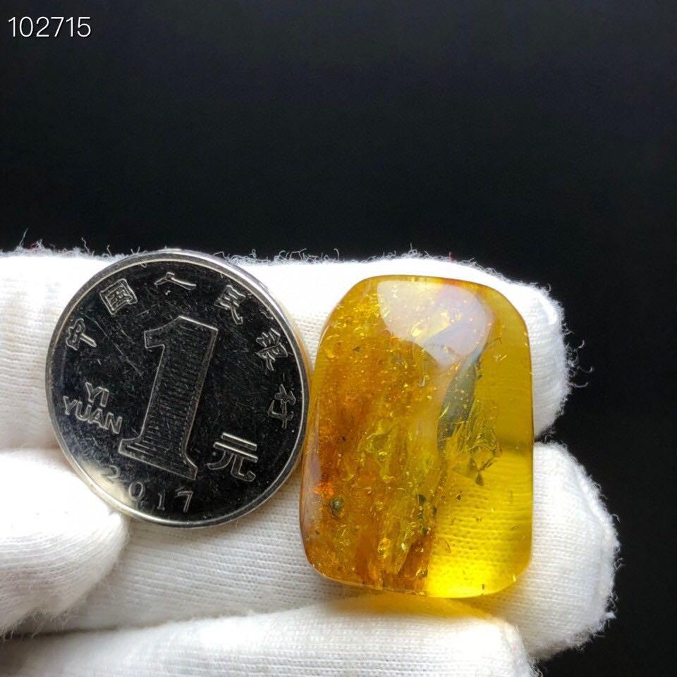 天然珠寶寶石首飾飾品蜜蠟琥珀吊墜墜子項鍊3.5g/26.2/19.5/9.4mm背有瑕疵-細節圖8