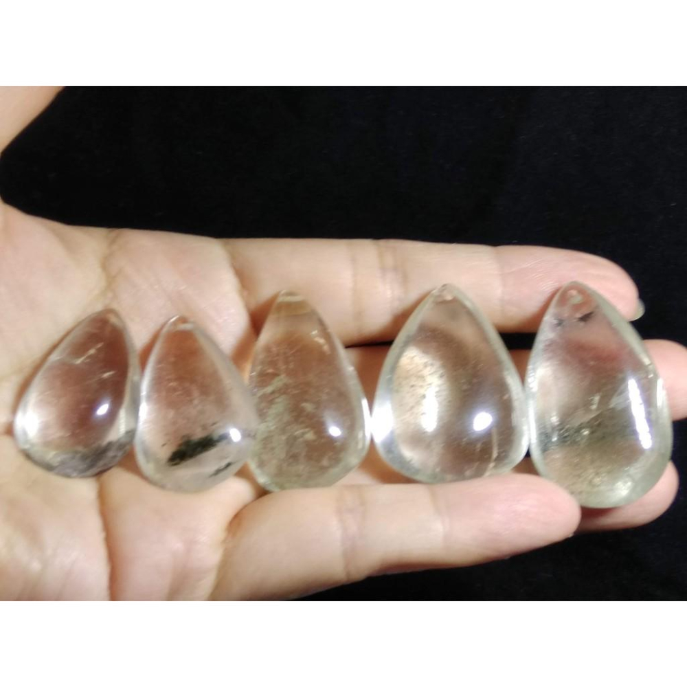 第22組天然水晶滿天星膠花彩色花紫紅綠幽靈千層金字塔綠銀山水滴型吊墜吊飾掛飾掛墜墜子珠寶寶石玉石首飾飾品-細節圖3