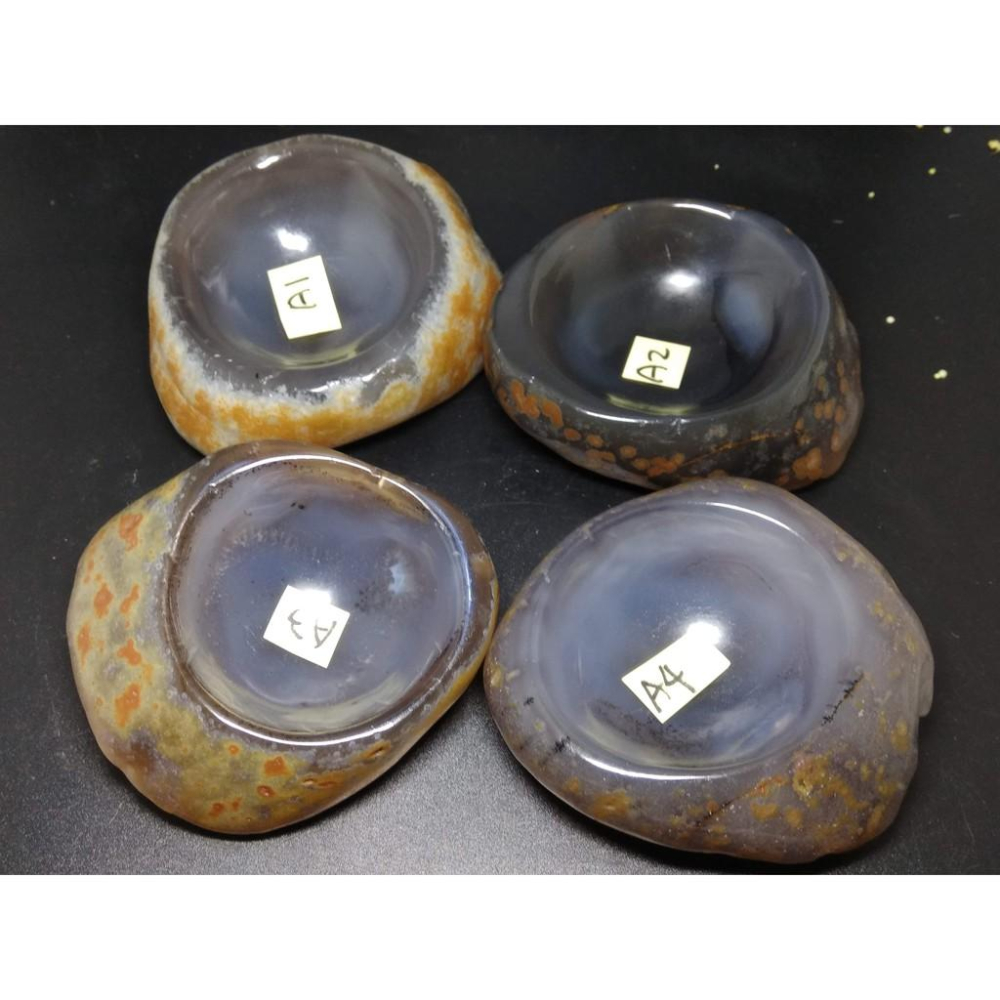 a組天然水晶消磁水晶洞極美AAA級瑪瑙聚寶盆擺件原礦原石擺件送底座高檔美貨菸灰缸-細節圖7