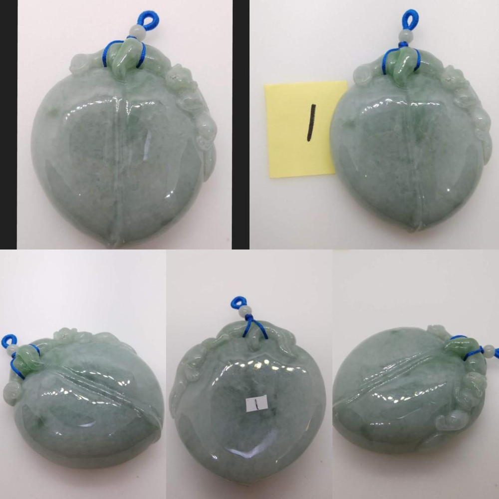 天然緬甸玉春彩綠翡翠精雕立體貔貅螭龍招財如意吊墜墜子玉墬掛件玉珮項鍊珠寶寶石首飾飾品任選-U-細節圖3