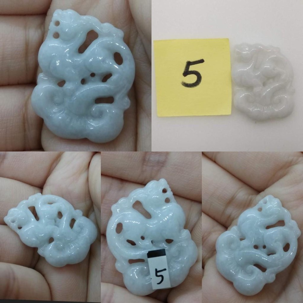 天然緬甸玉翡翠精雕立體貔貅吊墜墜子玉墬掛件玉珮項鍊珠寶寶石首飾飾品任選-R-細節圖7